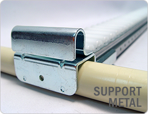 It's consist fof several kinds of support metalss for combining pipes, placon rollers. Need to choos...
